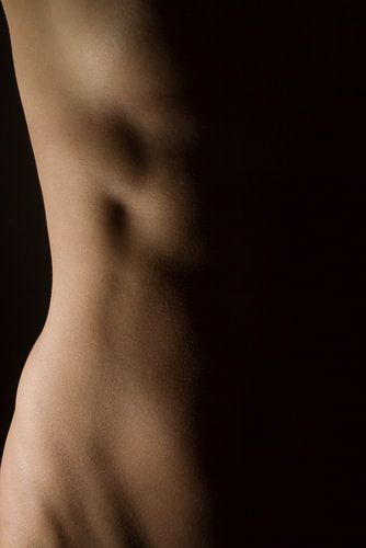 Female landscape - erotic female nude body in lowkey
