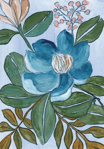 Blauwe bloesem