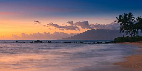 Zonsondergang Poolenalena, Maui, Hawaii