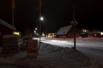 Nachtelijk dorp