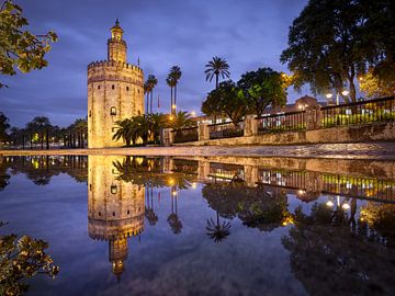 Torre del Oro à Séville, Espagne sur Michael Abid