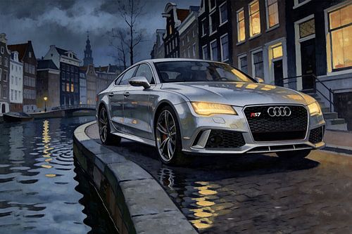 Audi RS auf den Kanälen von „'“ in Amsterdam