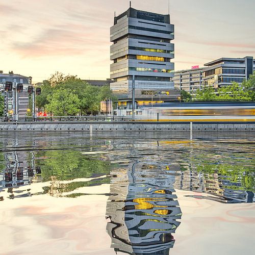 Water reflection Schiekade Rotterdam