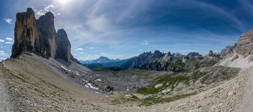 Drei Zinnen (Tre Cime di Lavaredo) in de Italiaanse Dolomieten van Rene Siebring