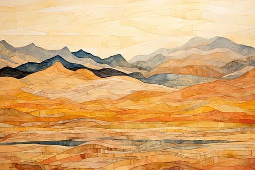 Abstrakte Berglandschaft