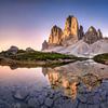 Morgenstimmung bei den drei Zinnen in den Dolomiten von Voss Fine Art Fotografie