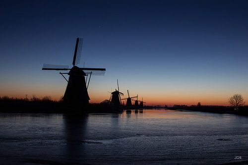 Kinderdijk Windmills Sunrise