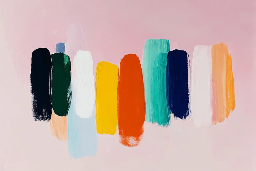 Abstract painting &quot;Colour Blocking&quot; by Studio Allee