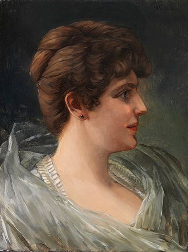 Profiel van een dame, Wilhelm Trübner