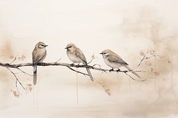 Vogel | Vogel van ARTEO Schilderijen