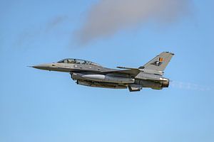 Belgische F-16 B Fighting Falcon während der NTM 2017.