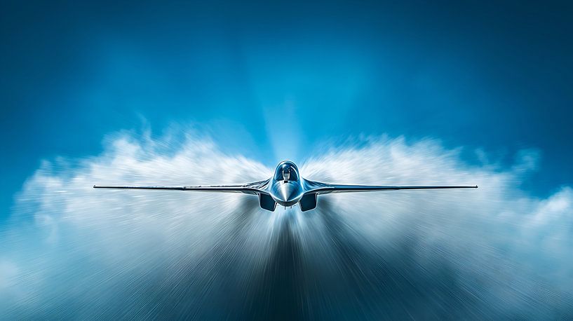 Un avion futuriste franchit le mur du son par Lisa Bovenlander