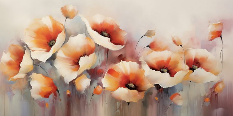 Poppies abstract by Bert Nijholt