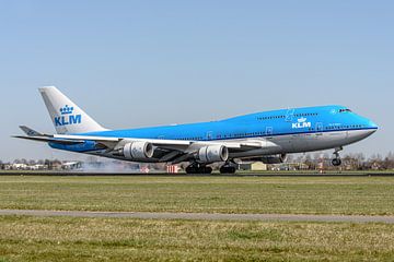 Landung KLM Boeing 747-400 "City of Calgary". von Jaap van den Berg