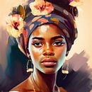 Schöne afrikanische Frau von Bianca ter Riet Miniaturansicht