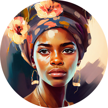 Prachtige Afrikaanse vrouw van Bianca ter Riet