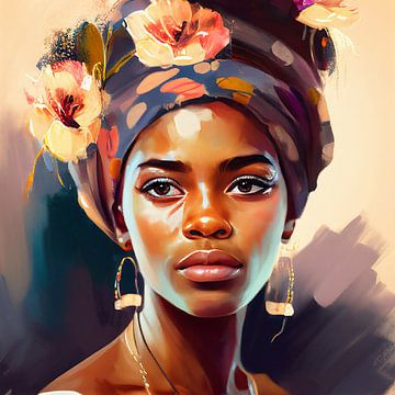 Beautiful African woman by Bianca ter Riet