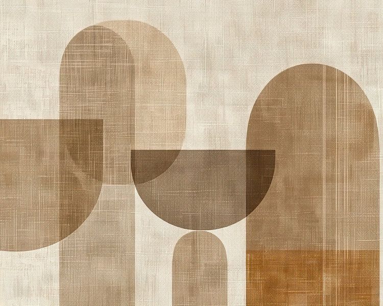 Abstract Earth tone Painting | Woven Earth Hues by Modern Collection