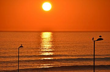 een prachtige zonsondergang op Blouberg beach van Werner Lehmann