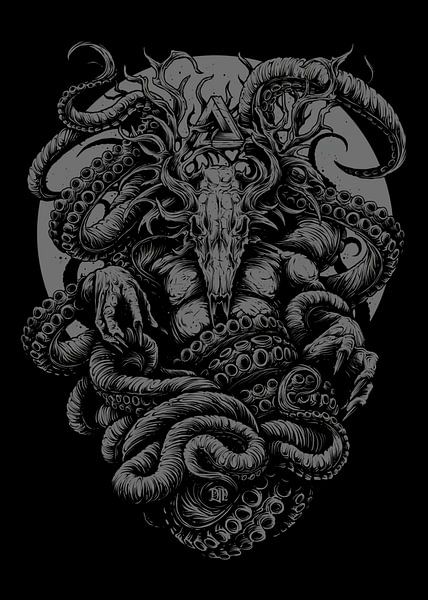 goat and octopus head demon kings by Muhammad Yunus
