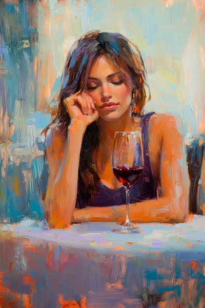 Thoughtful woman by Poster Art Shop