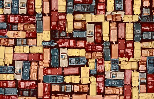 Sammlung von Plastikmodellautos von Tomte