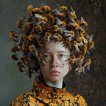 Koningin van de bijen van Vlindertuin Art