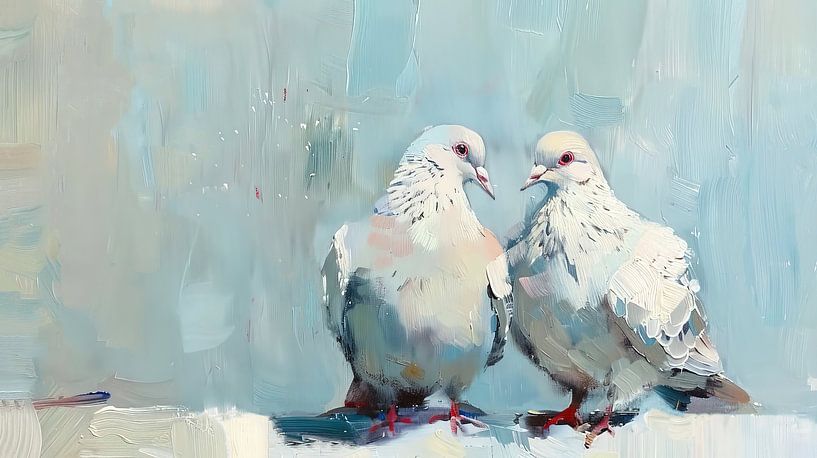 Pigeon Love by ByNoukk