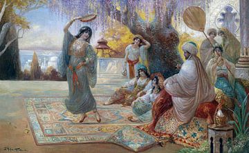Scène de harem orientaliste, Stephan Sedlacek - c. 1900