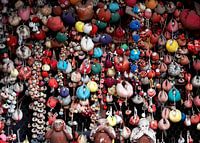 Colourful Balls at Yasaka Koshin-do temple with Monkeys