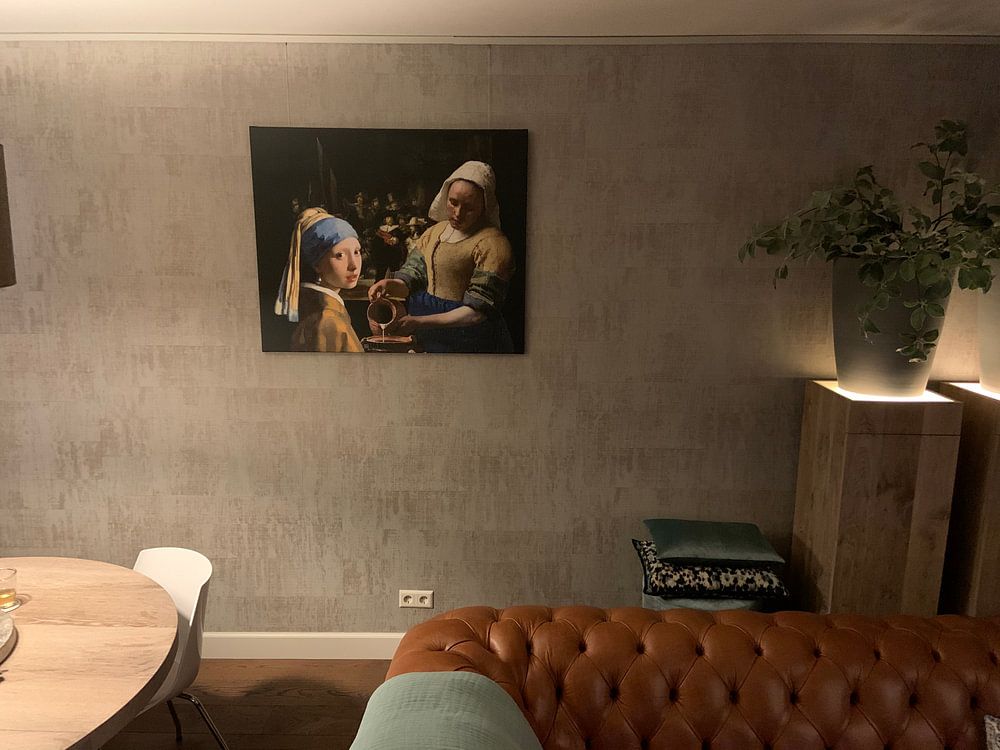 Das Mädchen mit dem Perlenohrgehänge - das Milchmädche - Johannes Vermeer  von Lia Morcus 