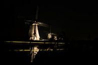 5 Hollandse molens bij nacht van Karin van Waesberghe thumbnail
