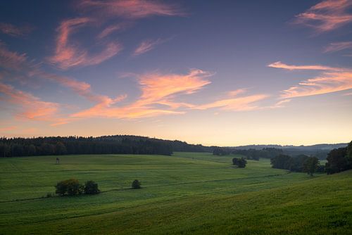 Sunset in the Volcanic Eifel region by Rob Christiaans
