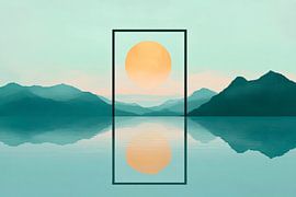 Gentle sunrise over calm waters by Poster Art Shop