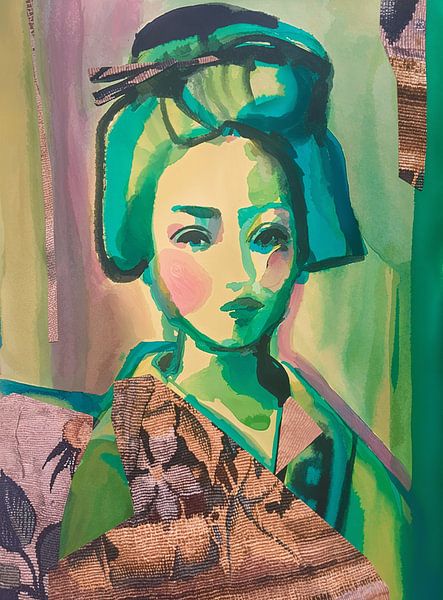 Pink Cheeks by Helia Tayebi Art