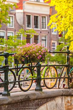 Sommeransicht von Fahrräder in Amsterdam von Martin Bergsma