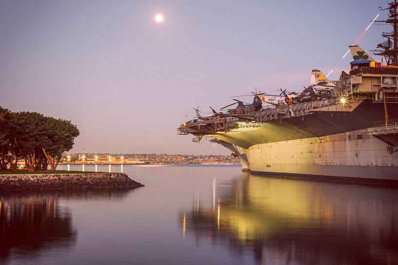 USS Midway Reflection by Joseph S Giacalone Photography