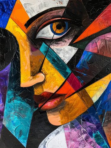 Abstract  Of A Woman'S Face Style Abstract