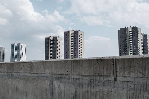 Hochhäuser in einer Reihe