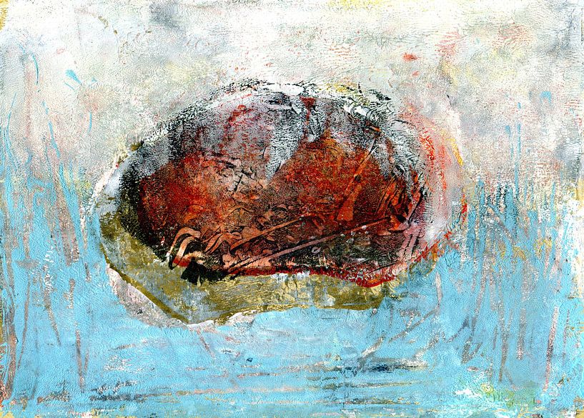 Series Stone 6 Brown Red by Claudia Gründler
