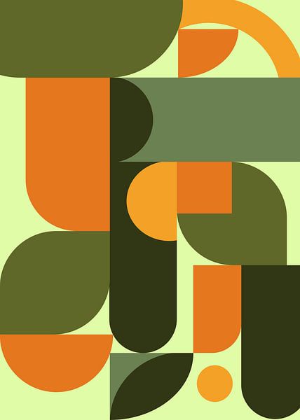 groene geometrie van Ratna Mutia Dewi