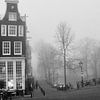 Amsterdam, Keizersgracht bij de Reguliersgracht in de mist van Amsterdam Highlights