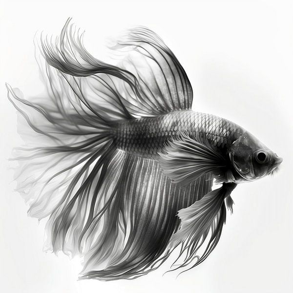 Betta Splendid Fisch von NJ Midnight Studio