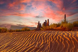 Monument Valley, Sonnenaufgang am Totempfahl