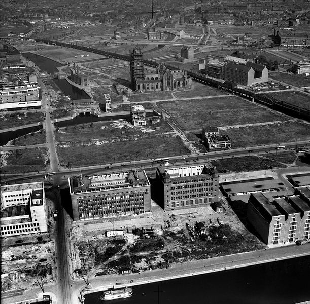 Rotterdamer Zentrum 1949 Laurenskerk von Roel Dijkstra