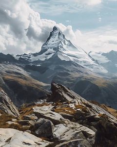 Mystischer Bergblick