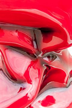 Red crumpled image