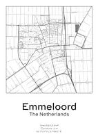 Plan de ville - Pays-Bas - Emmeloord