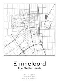 Stadtplan - Niederlande - Emmeloord von Ramon van Bedaf