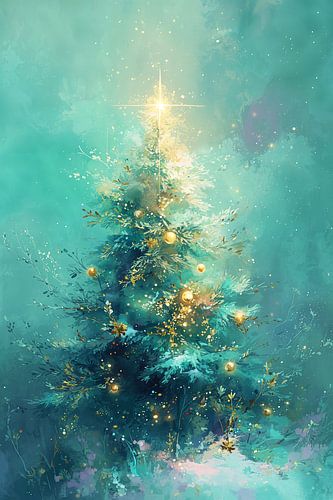 Kerstboom in 't blauwe uurtje no.2